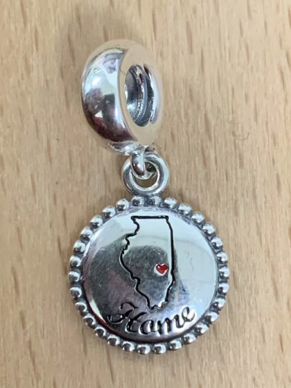 Pandora Chicago Map Charm, S925 Silver Jewelry Bracelets